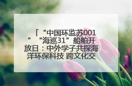 “中国环监苏001”“海巡31”船舶开放日：中外学子共探海洋环保科技 跨文化交流筑牢“蓝色”友谊