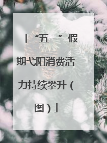 “五一”假期弋阳消费活力持续攀升（图）