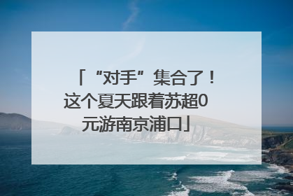 “对手”集合了！这个夏天跟着苏超0元游南京浦口