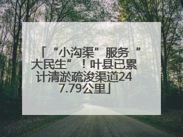 “小沟渠”服务“大民生”！叶县已累计清淤疏浚渠道247.79公里