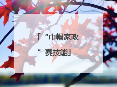 “巾帼家政”赛技能