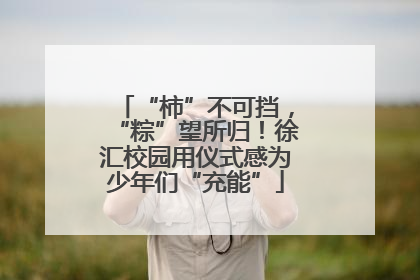 “柿”不可挡，“粽”望所归！徐汇校园用仪式感为少年们“充能”