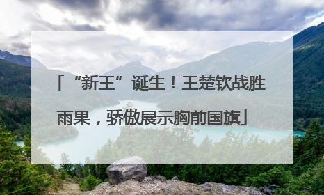 “新王”诞生！王楚钦战胜雨果，骄傲展示胸前国旗