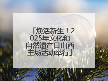 焕活新生！2025年文化和自然遗产日山西主场活动举行