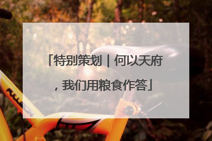 特别策划｜何以天府，我们用粮食作答