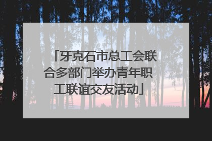牙克石市总工会联合多部门举办青年职工联谊交友活动
