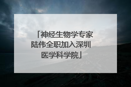 神经生物学专家陆伟全职加入深圳医学科学院