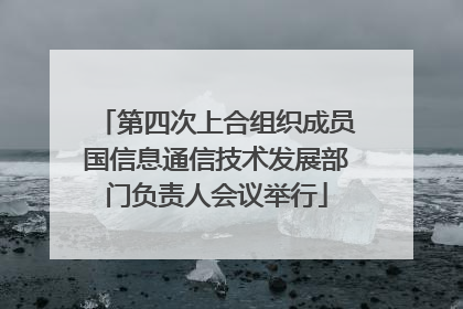 第四次上合组织成员国信息通信技术发展部门负责人会议举行