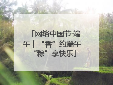 网络中国节·端午｜“香”约端午 “粽”享快乐