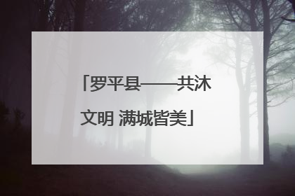 罗平县——共沐文明 满城皆美