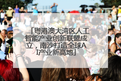 粤港澳大湾区人工智能产业创新联盟成立，南沙打造全球AI产业新高地