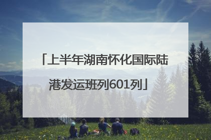 上半年湖南怀化国际陆港发运班列601列