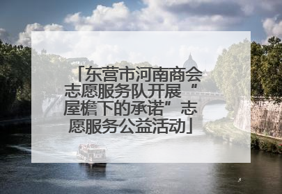 东营市河南商会志愿服务队开展“屋檐下的承诺”志愿服务公益活动