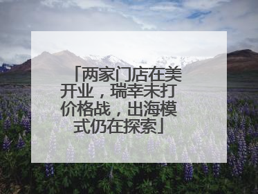 两家门店在美开业，瑞幸未打价格战，出海模式仍在探索