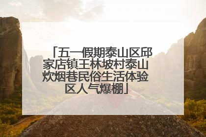 五一假期泰山区邱家店镇王林坡村泰山炊烟巷民俗生活体验区人气爆棚