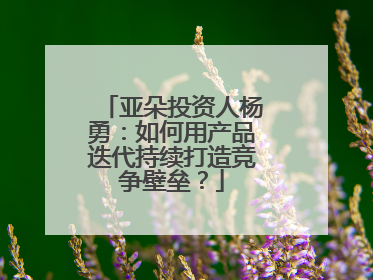 亚朵投资人杨勇：如何用产品迭代持续打造竞争壁垒？