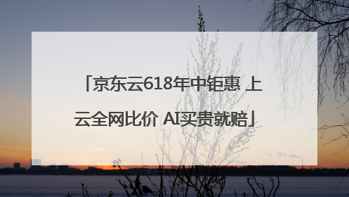 京东云618年中钜惠 上云全网比价 AI买贵就赔