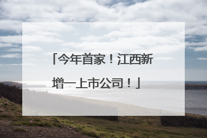 今年首家！江西新增一上市公司！