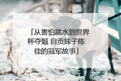 从害怕跳水到世界杯夺魁 自贡妹子陈佳的冠军故事