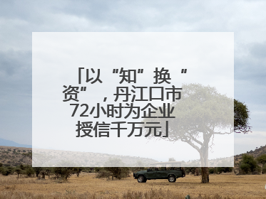 以“知”换“资”，丹江口市72小时为企业授信千万元