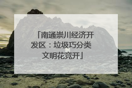 南通崇川经济开发区：垃圾巧分类 文明花竞开