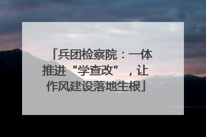 兵团检察院：一体推进“学查改”，让作风建设落地生根