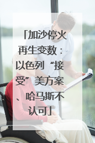 加沙停火再生变数：以色列“接受”美方案、哈马斯不认可