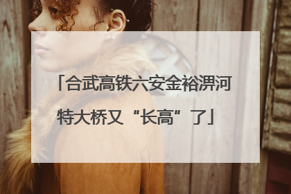 合武高铁六安金裕淠河特大桥又“长高”了