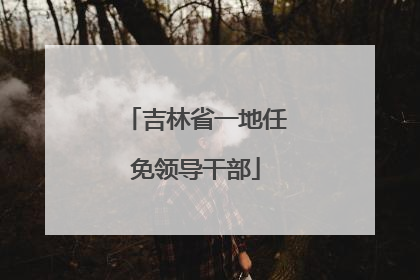 吉林省一地任免领导干部
