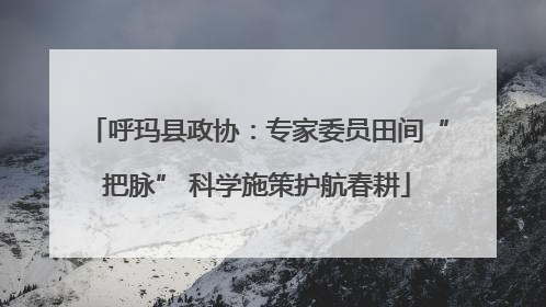 呼玛县政协：专家委员田间“把脉” 科学施策护航春耕