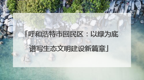 呼和浩特市回民区：以绿为底 谱写生态文明建设新篇章