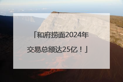 和府捞面2024年交易总额达25亿！