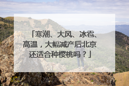 寒潮、大风、冰雹、高温，大幅减产后北京还适合种樱桃吗？