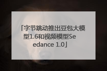 字节跳动推出豆包大模型1.6和视频模型Seedance 1.0
