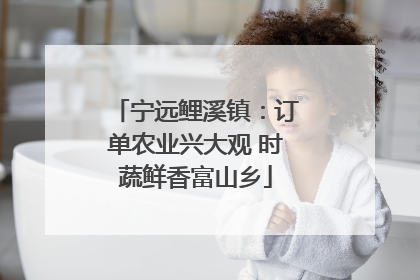 宁远鲤溪镇：订单农业兴大观 时蔬鲜香富山乡