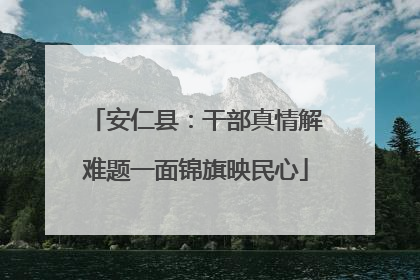 安仁县:干部真情解难题一面锦旗映民心
