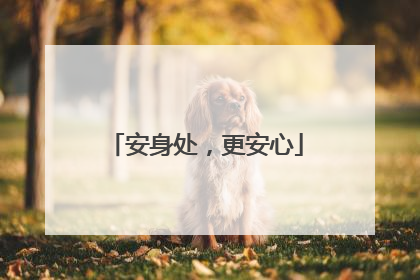 安身处，更安心