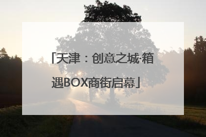 天津：创意之城·箱遇BOX商街启幕