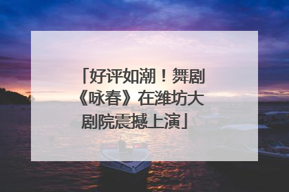 好评如潮！舞剧《咏春》在潍坊大剧院震撼上演