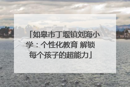 如皋市丁堰镇刘海小学：个性化教育 解锁每个孩子的超能力