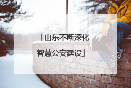 山东不断深化智慧公安建设