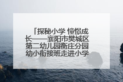 探秘小学 憧憬成长——襄阳市樊城区第二幼儿园衡庄分园幼小衔接班走进小学开展参观体验活动