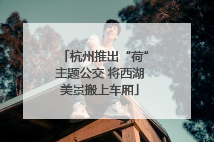 杭州推出“荷”主题公交 将西湖美景搬上车厢