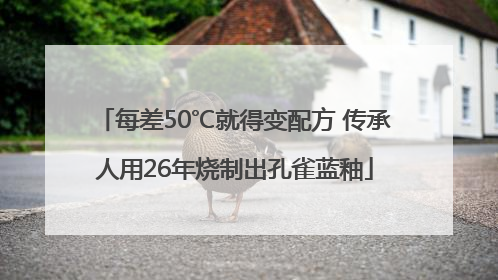 每差50℃就得变配方 传承人用26年烧制出孔雀蓝釉