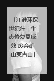 江淮环保世纪行｜生态修复显成效 废弃矿山变青山