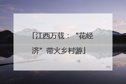 江西万载：“花经济”带火乡村游