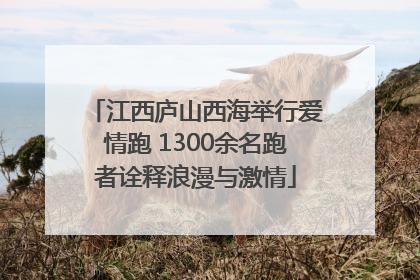 江西庐山西海举行爱情跑 1300余名跑者诠释浪漫与激情