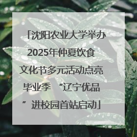 沈阳农业大学举办2025年仲夏饮食文化节多元活动点亮毕业季 “辽宁优品”进校园首站启动