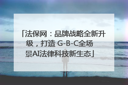 法保网：品牌战略全新升级，打造 G-B-C全场景AI法律科技新生态