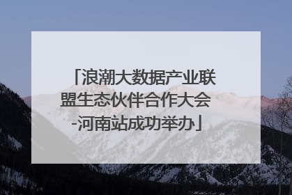 浪潮大数据产业联盟生态伙伴合作大会-河南站成功举办